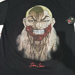 Darc Sport Black Short-Sleeve Tee with Bloody Grinning Face Graphic